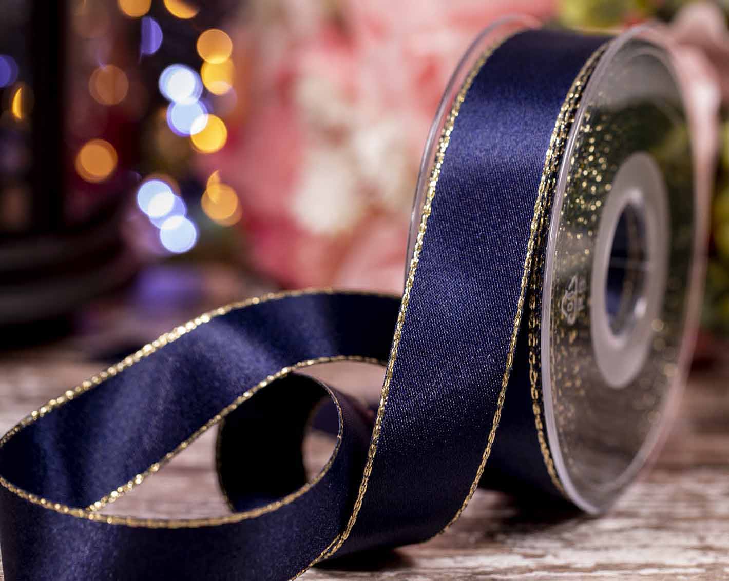 Gold Metallic Edged Ribbon