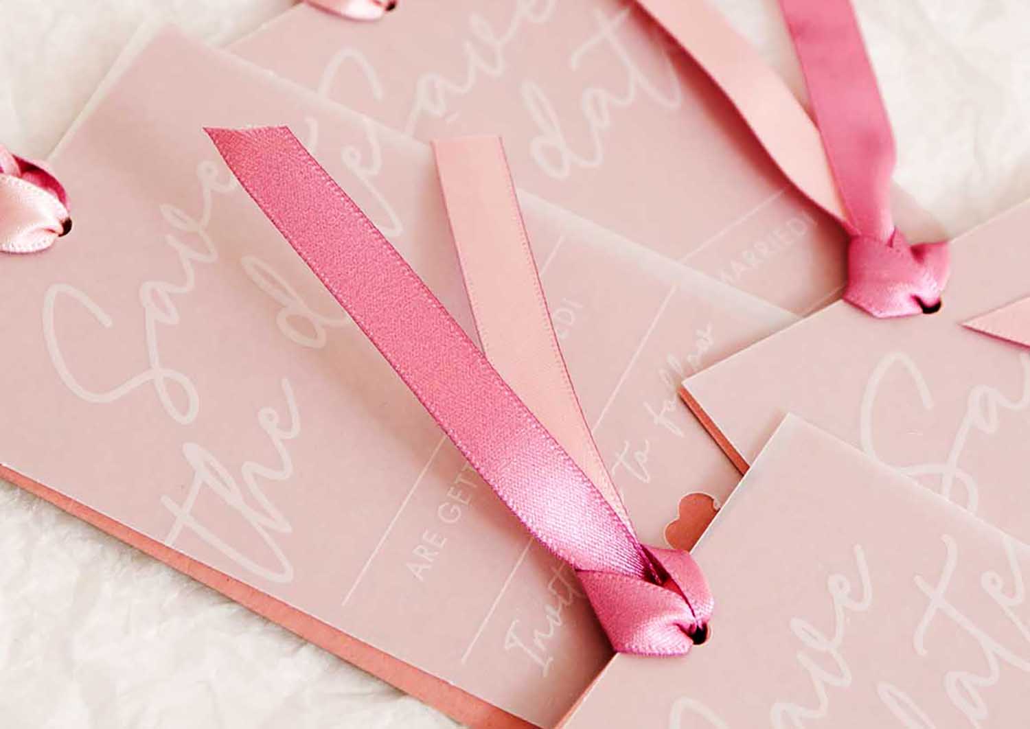 Two Tone Satin Wedding Ribbons