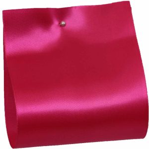 100mm x 50m Single Satin Wide Ribbon  col: Cerise