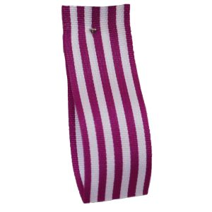 16mm x 25m Stripe Ribbon By Berisfords Ribbons Col:Fuchsia