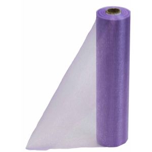 29cm Wide Lilac Cut Edged Sheer Ribbon