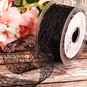 Black mesh ribbon 50mm x 20m