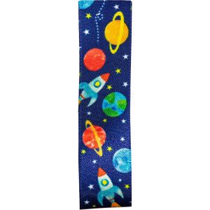 25mm Space Themed Satin Ribbon