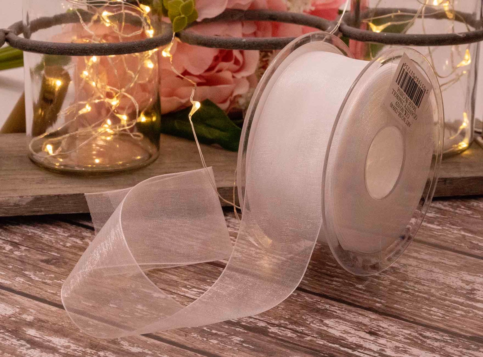 White Sheer Ribbons